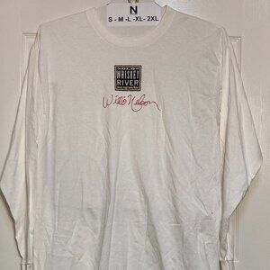 Willie Nelson original On the Road Agian World Tour lng slve white XL